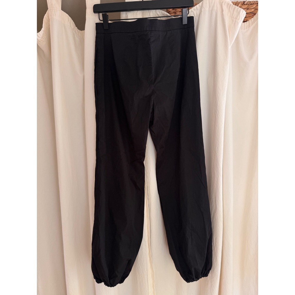 J.W. Anderson Black Cotton Cocoon Jogger Trousers Minimalist Pants Sz 8 - Picture 3 of 7